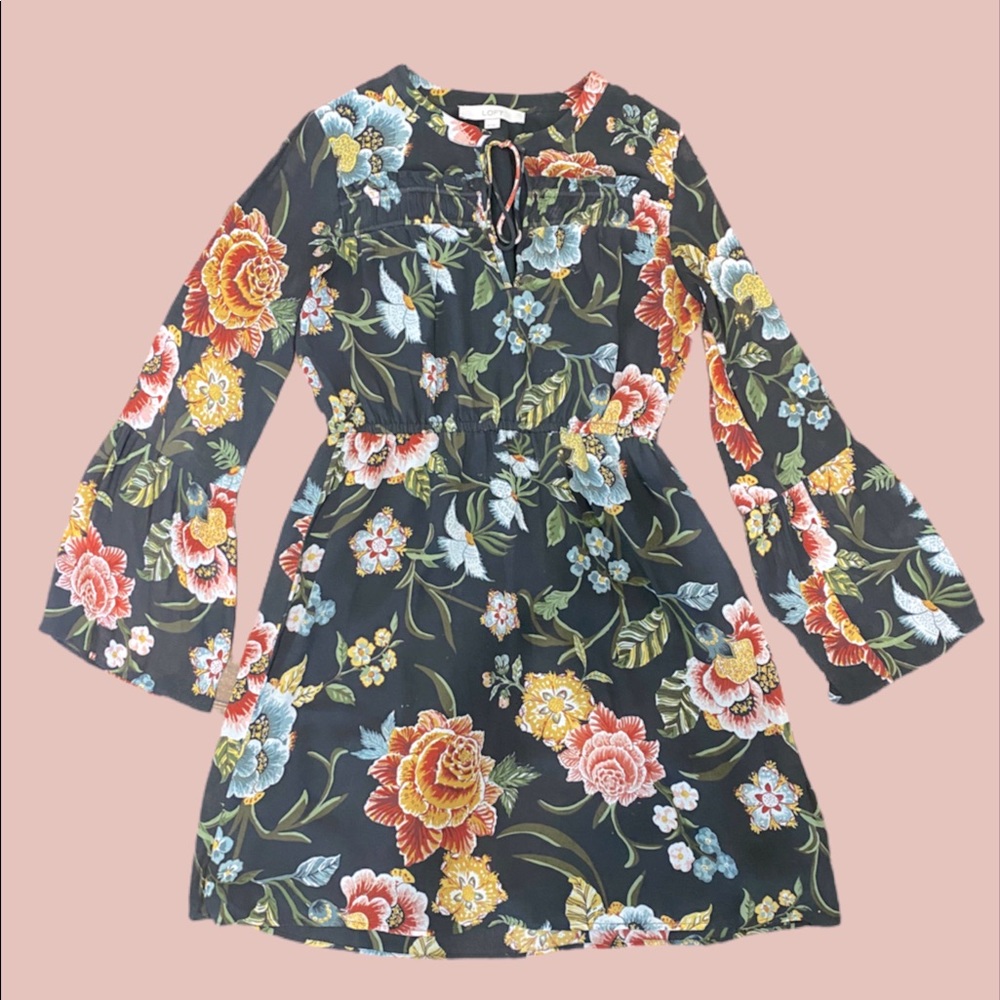 LOFT dress above knee womens size XS floral